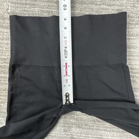 Spanx Look At Me Now Leggings Black Stretch Knit Slimming Pull On Pants Size M - Picture 5 of 10